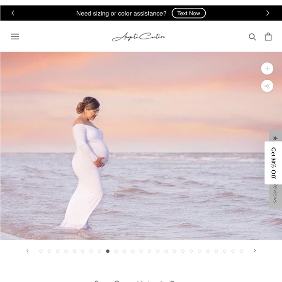 2 for 20$, NWOT maternity dress or gown mocha colour for shower & photo shooting - Picture 3 of 6